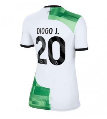 Liverpool Diogo Jota #20 Segunda Equipación Mujer 2023-24 Manga Corta